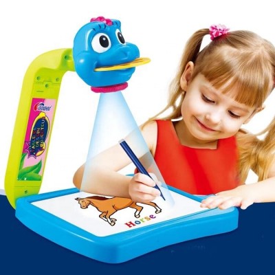 Special 3 in 1 drawing set educational projector painting toy for kids